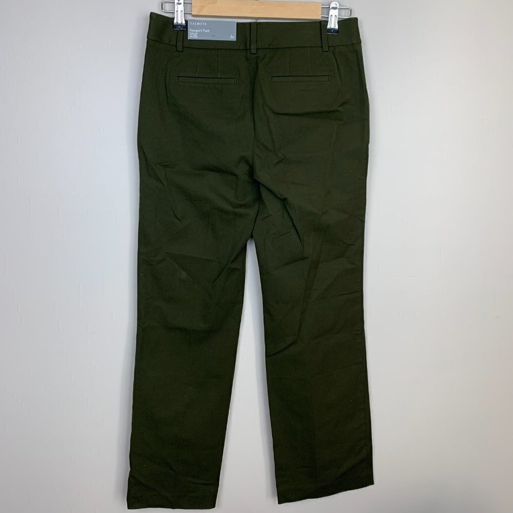 Talbots Newport Pant - Size 4P - Green - NEW - Picture 7 of 10